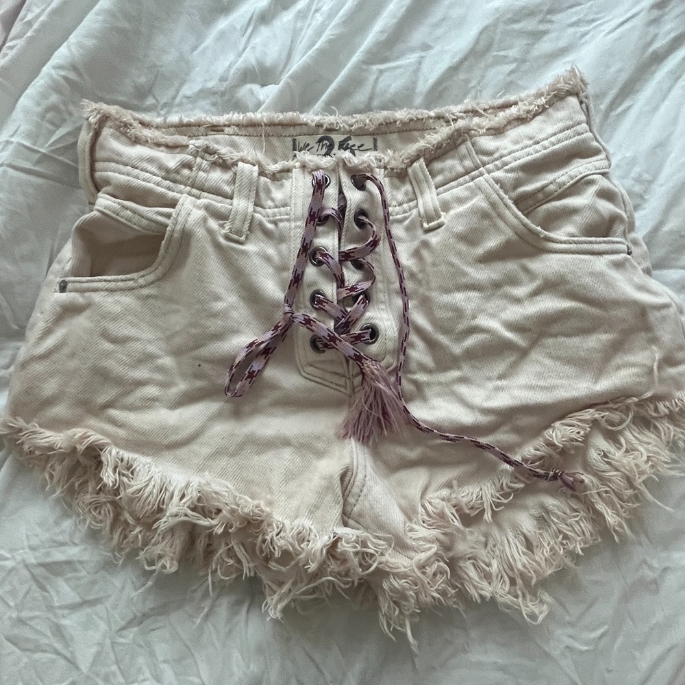 Free People frayed shorts size 26